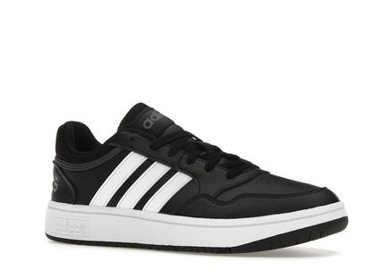 adidas Hoops 3.0 Low Black White Stripes