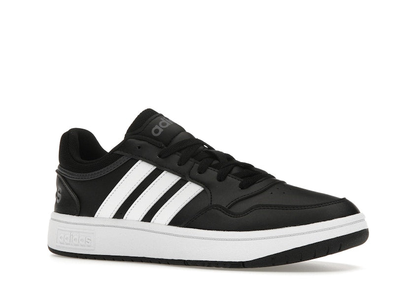 adidas Hoops 3.0 Low Black White Stripes