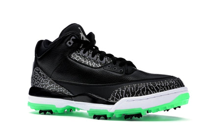 Jordan 3 Retro Golf Black Green Glow