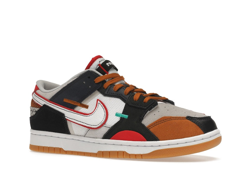 Nike Dunk Low Scrap Black Grey University Red