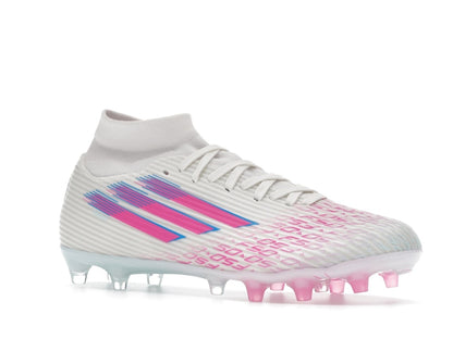 adidas F50 League Mid-Cut FG/AG Sparkfusion White Lucid Pink (Women's)