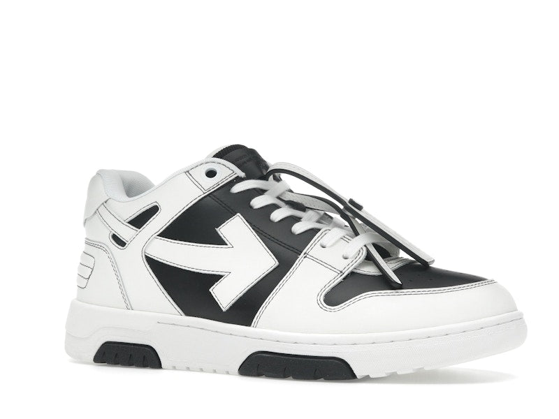 OFF-WHITE Out Of Office OOO Low Tops Black White