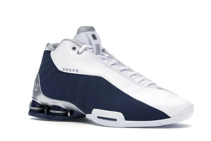 Nike Shox BB4 White Silver Navy