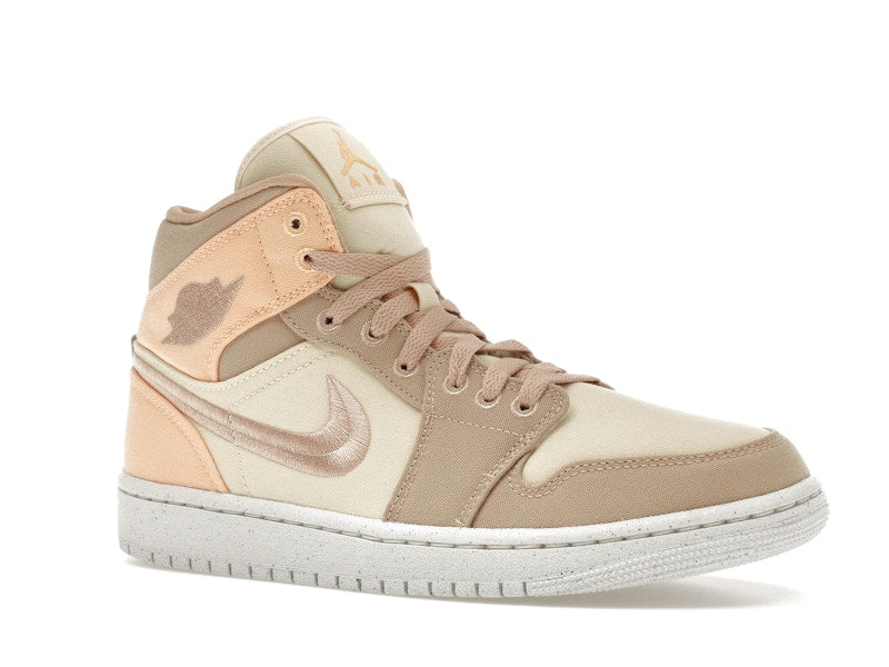 Jordan 1 Mid SE Canvas Khaki (Women's)
