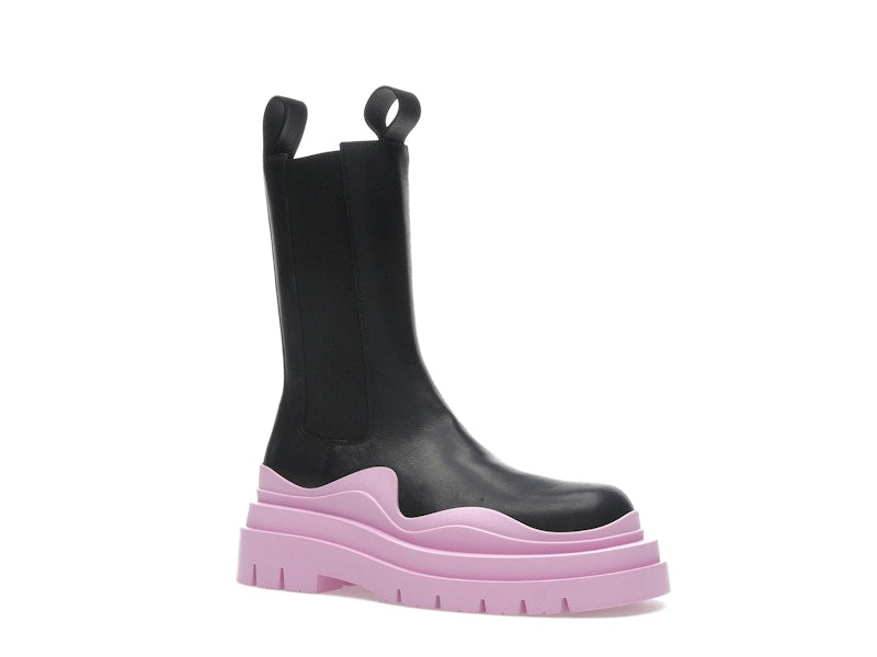 Bottega Veneta Tire Chelsea Boot Black Gloss (Women's)