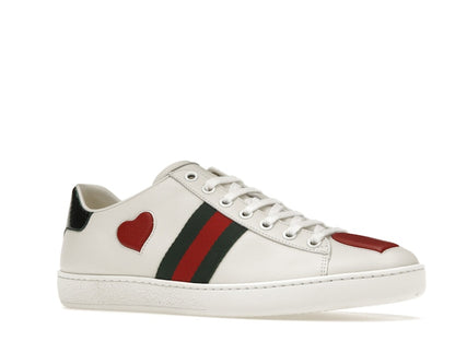 Gucci Ace Embroidered Hearts (Women's)