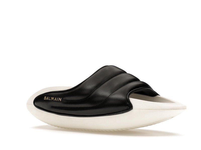Balmain B-IT Mules Black White