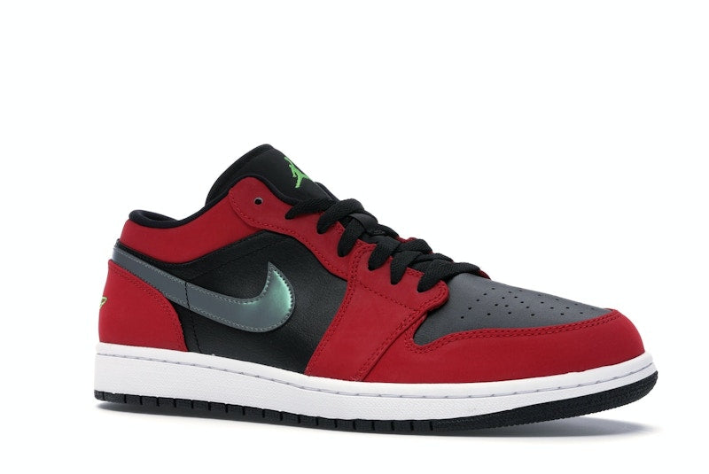 Jordan 1 Low Black Green Pulse Gym Red