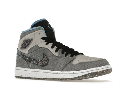 Jordan 1 Mid Crater Grey University Blue