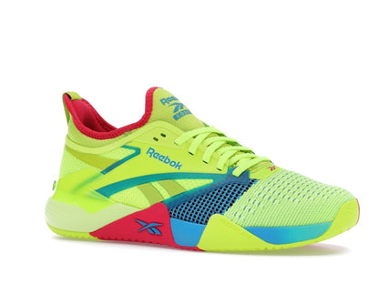 Reebok Nano Court Digital Lime Aqua Bold Pink