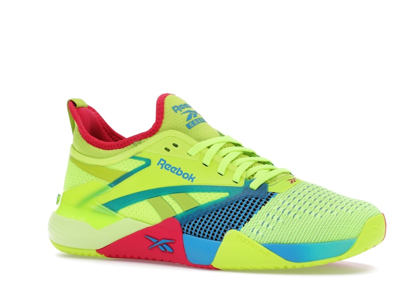 Reebok Nano Court Digital Lime Aqua Bold Pink