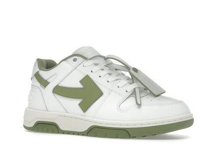 OFF-WHITE Out Of Office OOO Low Tops White Sage