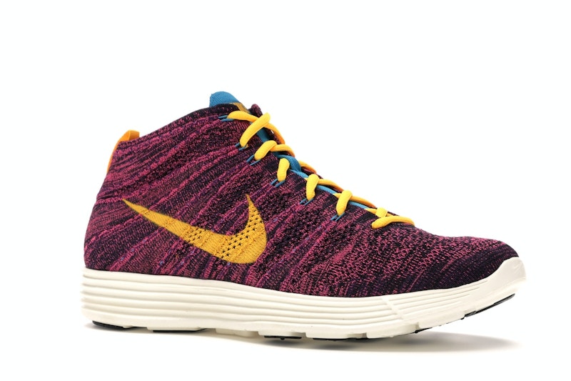 Nike Lunar Flyknit Chukka Grand Purple Laser Orange