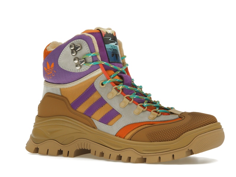 Gucci x Adidas Laced Up Boots Brown Purple (Women's)