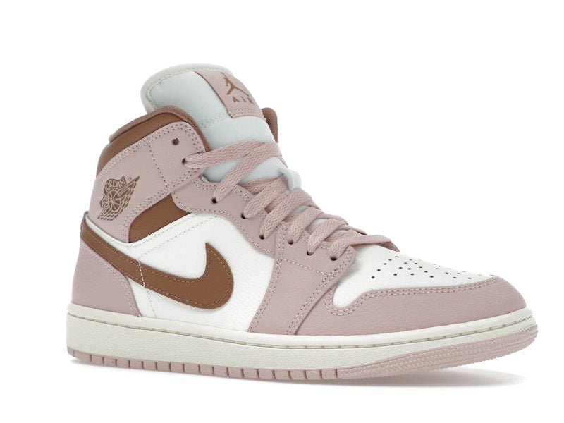 Jordan 1 Mid Pink Oxford Brown (Women's)