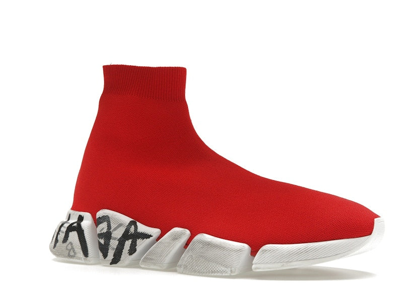 Balenciaga Speed 2.0 Graffiti Red White