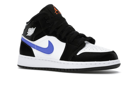 Jordan 1 Mid Black Racer Blue White (GS)