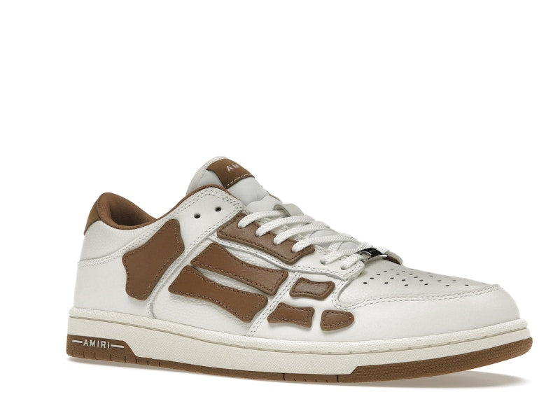 AMIRI Skel Top Low White Brown White