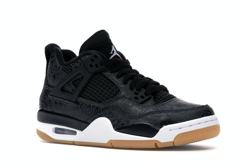 Jordan 4 Retro Laser Black Gum (GS)
