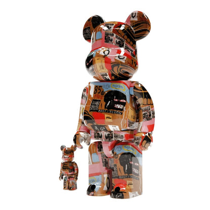 Bearbrick Andy Warhol x JEAN-MICHEL BASQUIAT #2 100% & 400% Set