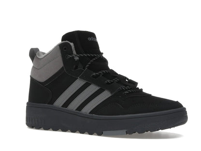 adidas Hoops 4.0 Mid Black Grey Four