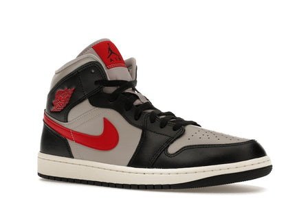 Jordan 1 Mid Black College Grey Gym Red (Women's)