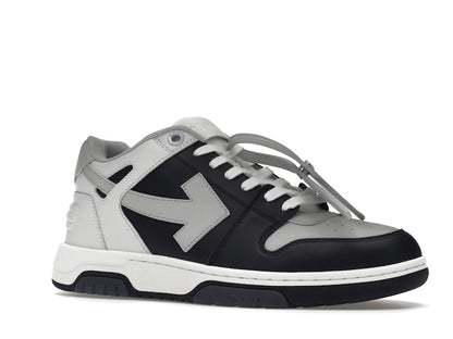 OFF-WHITE Out Of Office OOO Low Tops Light Grey Black