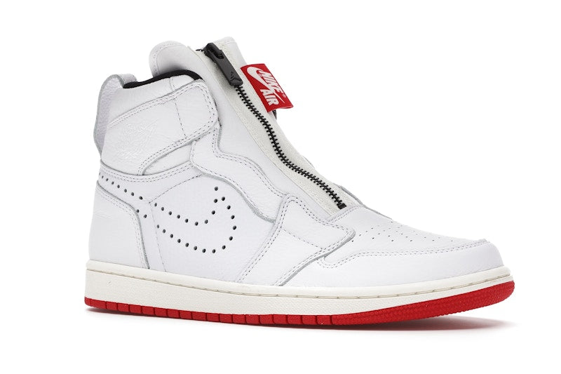 Jordan 1 Retro High Zip White University Red