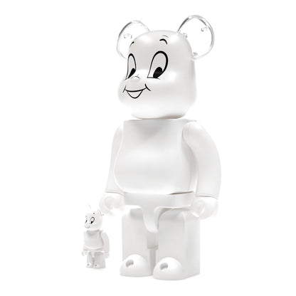 Bearbrick Casper the Friendly Ghost 100% & 400% Set White