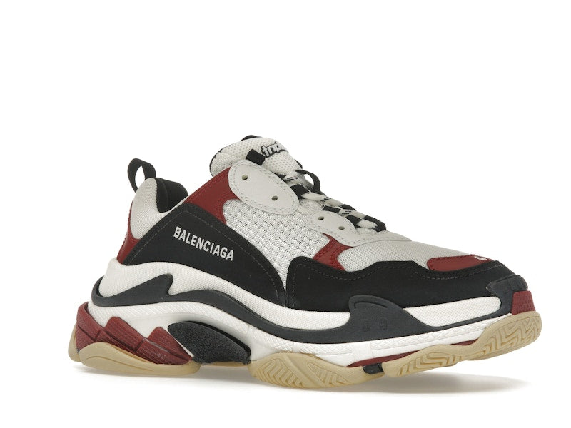 Balenciaga Triple S White Black Crimson