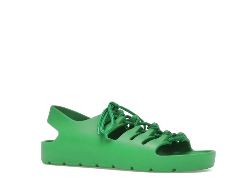Bottega Veneta Jelly Lace Up Sandal Green (Women's)