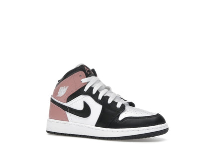 Jordan 1 Mid White Rust Pink Black (GS)