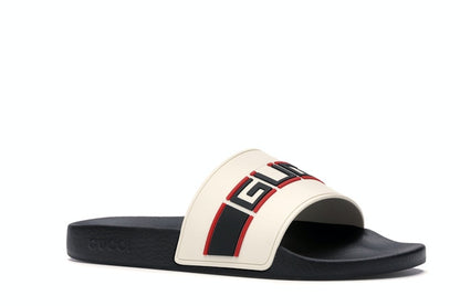 Gucci Stripe Slide White