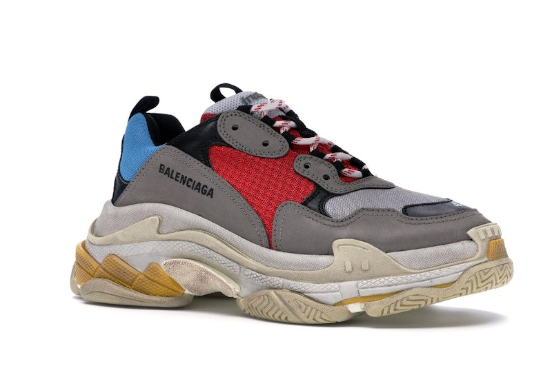 Balenciaga Triple S Grey Red Blue (2018 Reissue)