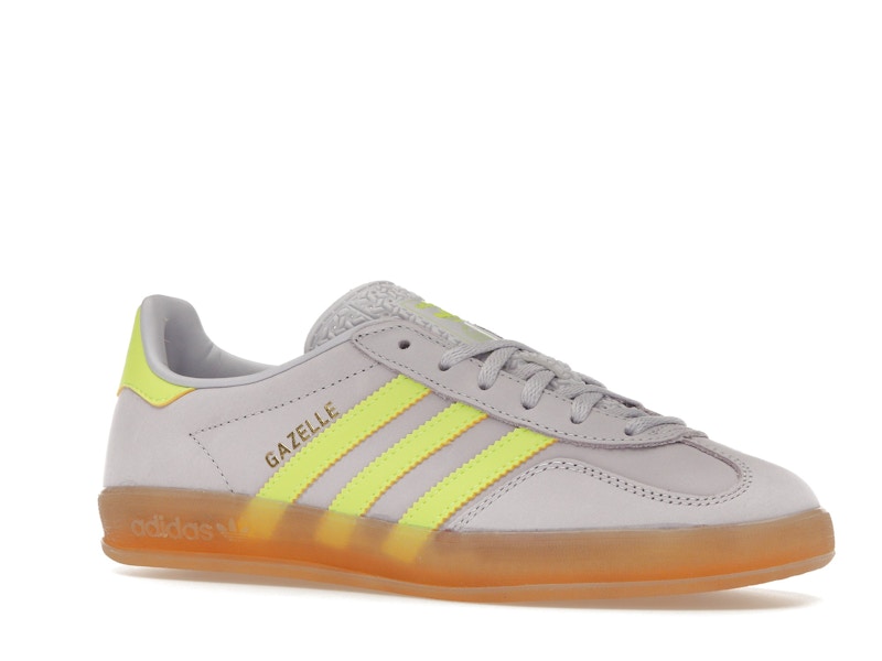 adidas Gazelle Indoor Silver Dawn Solar Yellow (Women's)