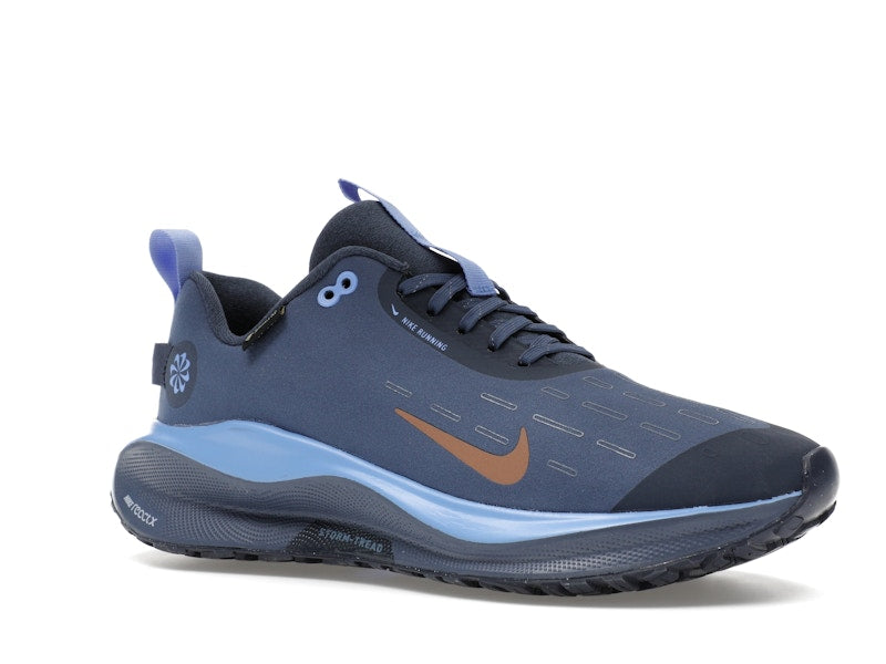 Nike React Infinity Run 4 Gore-Tex Thunder Blue Diffused Blue Royal Pulse Metallic Red Bronze (Women's)