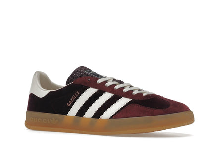 adidas x Gucci Gazelle Burgundy Velvet