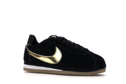 Nike Classic Cortez Black Metallic Gold Gum (Women's)