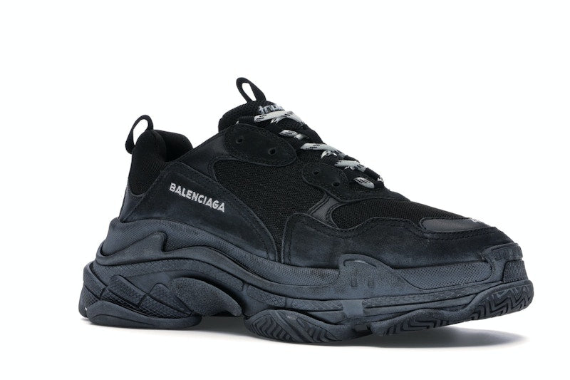 Balenciaga Triple S Triple Black (2018 Reissue) (Pre-Distressed)