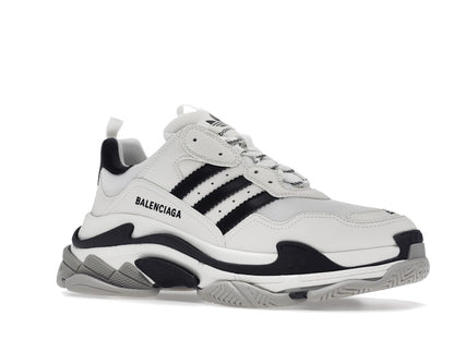 Balenciaga x adidas Triple S White Black