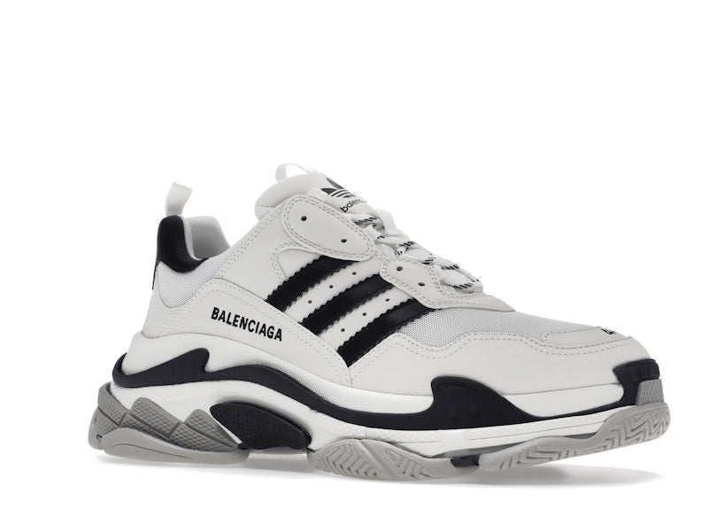 Balenciaga x adidas Triple S White Black