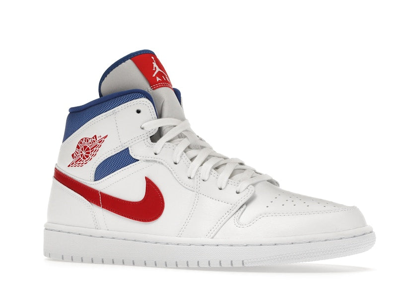 Jordan 1 Mid White Red Royal (Women's)