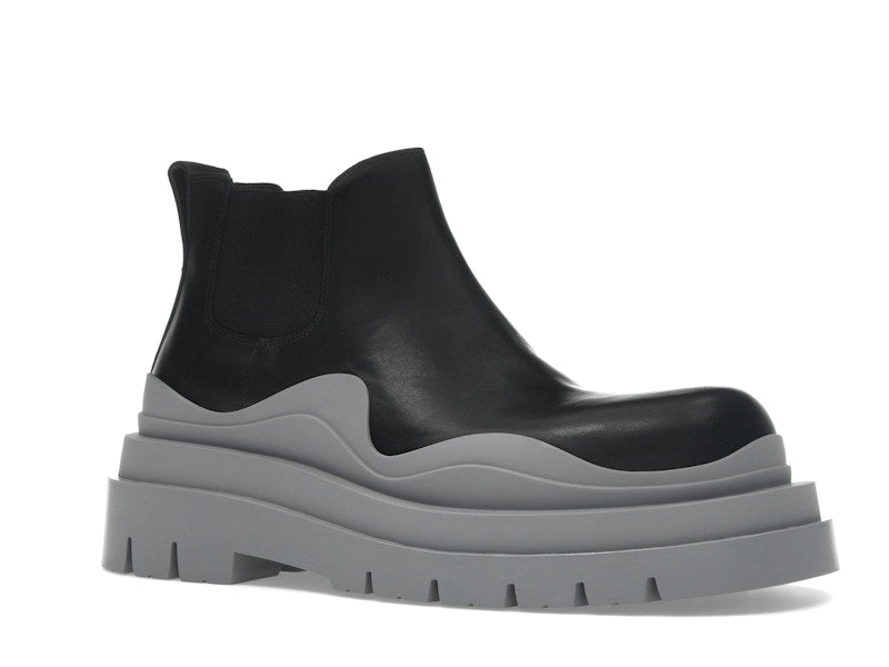 Bottega Veneta Tire Ankle Chelsea Boot Black Vapor
