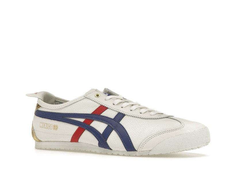 Onitsuka Tiger Mexico 66 White Blue Red Metallic Gold