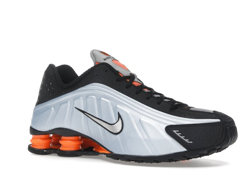 Nike Shox R4 Blue Tint Total Orange Black Metallic Silver (Women's)