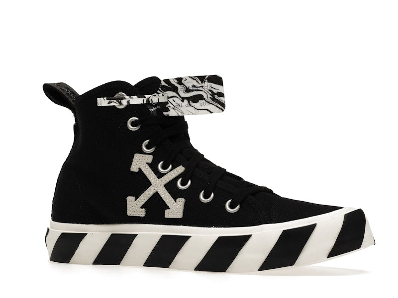 OFF-WHITE Vulcanized Mid Top Black White