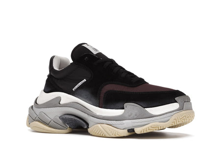 Balenciaga Triple S Black Burgundy