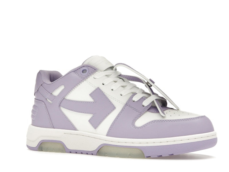 OFF-WHITE Out Of Office Calf Leather White Lilac