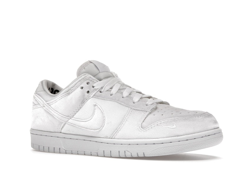 Nike Dunk Low Dover Street Market Triple White Velvet