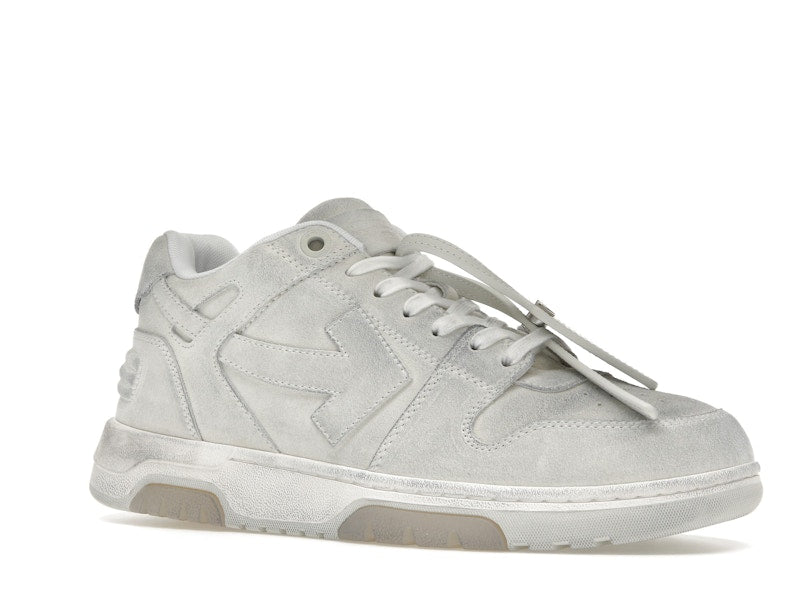 OFF-WHITE Out Of Office OOO Low Tops White Distressed